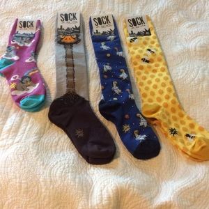 Sock it to me brand socks!! 4 pairs, all NWT